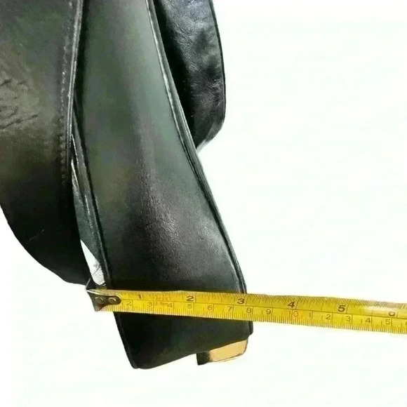 Vintage Gucci Black Leather 2 Way Sarah Flip Top Hobo,original strap-no peeling - Picture 7 of 17